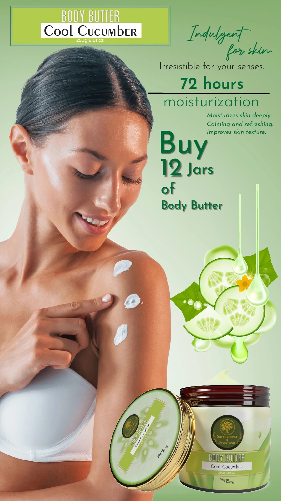 RBV B2B Cool Cucumber Body Butter (250g)-12 Pcs.